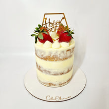 Load image into Gallery viewer, Semi-naked strawberry cake