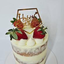 Load and play video in Gallery viewer, Semi-naked strawberry cake