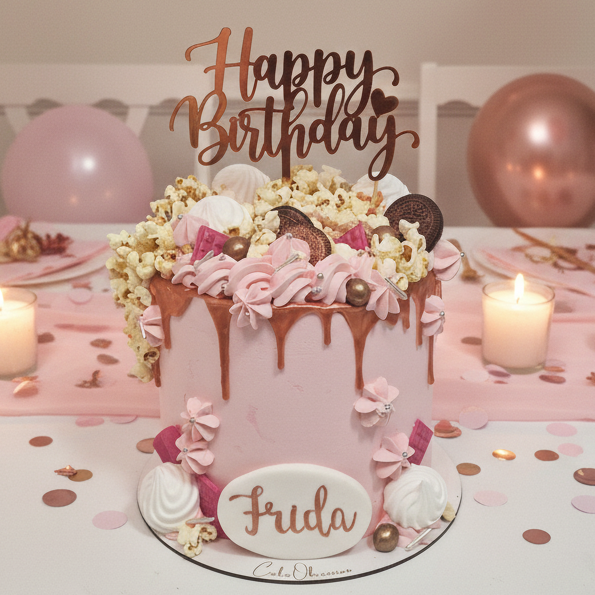Rose Gold Drip Cake
