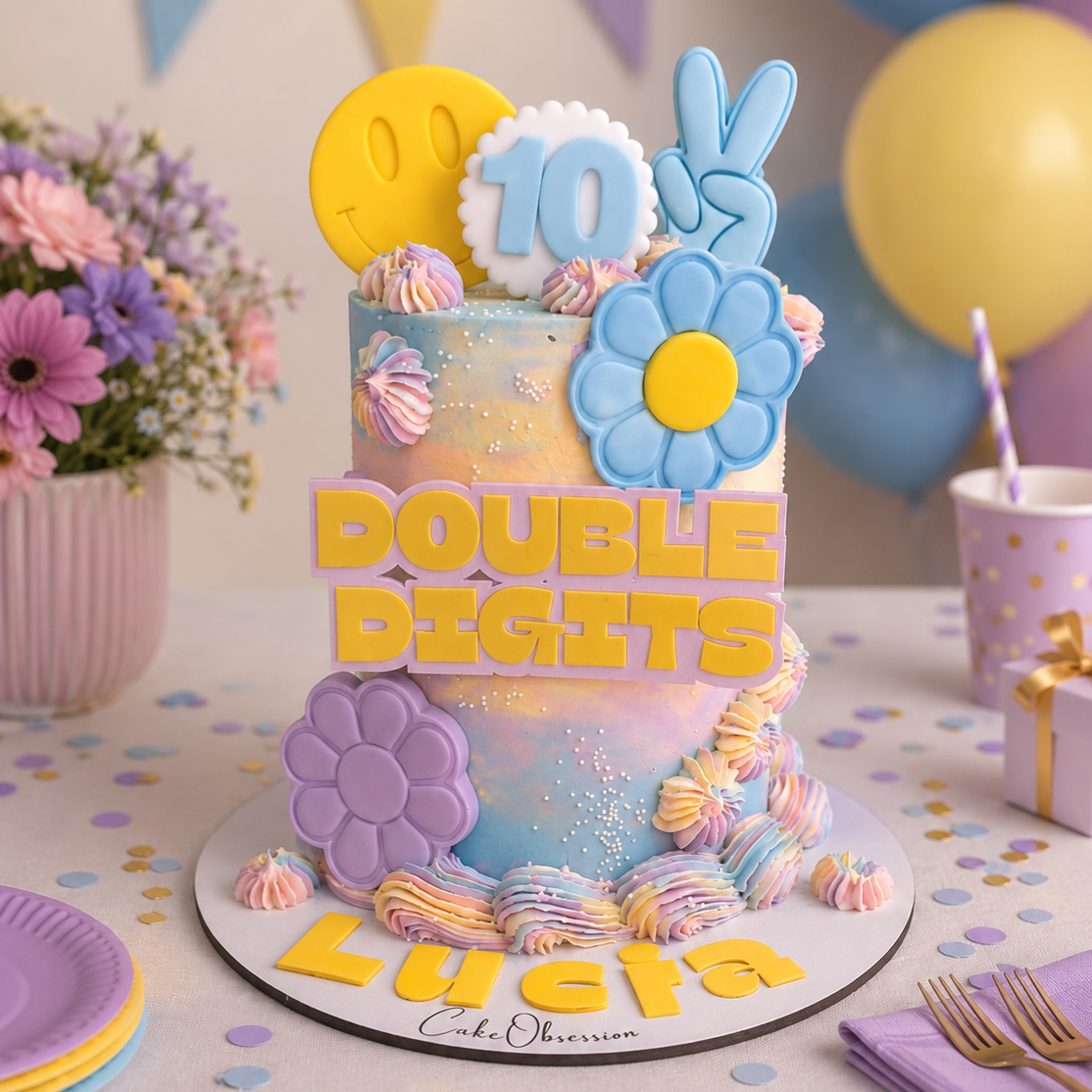Double Digits Birthday Cake