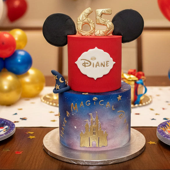 Disneyland inspired birthday cake made in Basildon Essex for kids celebration