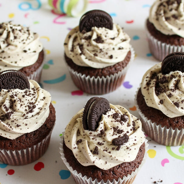 Oreo cupcakes with crushed biscuits and buttercream for delivery in Basildon Essex