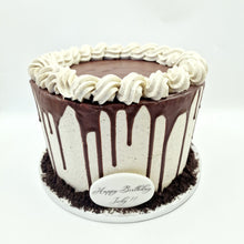 Load image into Gallery viewer, Chocolate cake with vanilla buttercream and crushed Oreo biscuits filling
