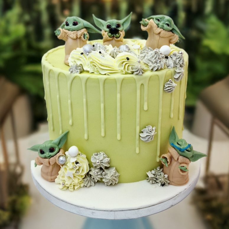 Baby Yoda Star Wars cake made in Basildon Essex