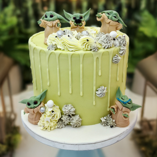 Baby Yoda Star Wars cake made in Basildon Essex