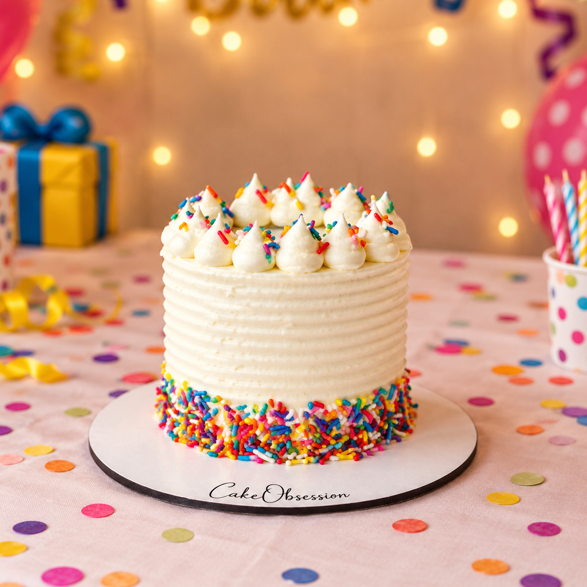 Small Sprinkle Birthday Cake Essex