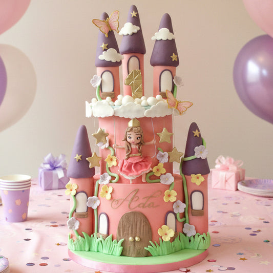 Princess Castle birthday cake made in Basildon Essex