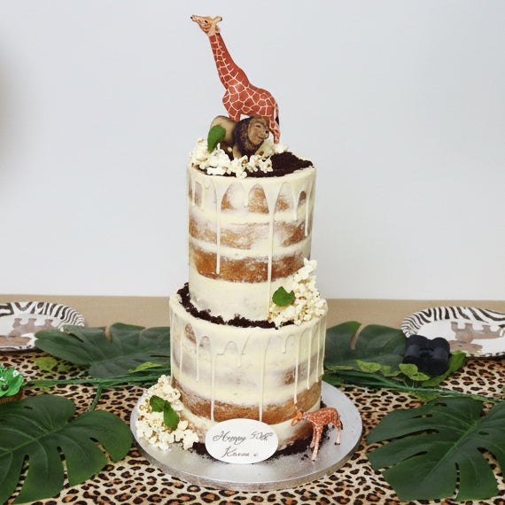 Safari themed birthday cake made in Basildon Essex for kids celebration