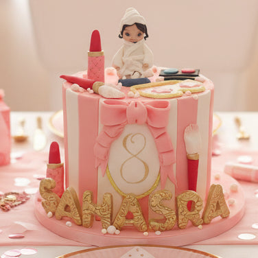 spa-themed birthday cake made in Basildon Essex