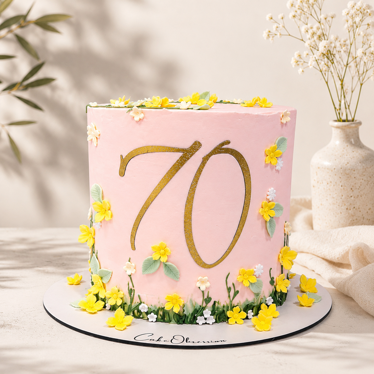 Personalised floral pink birthday cake with age topper delivered in Basildon Essex by CakeObsession.
This version has much stronger long-term ranking potential because it targets Birthday Cake Basildon, Birthday Cakes Essex, Personalised Birthday Cake, and Birthday Cake Near Me rather than limiting the page to one specific age.