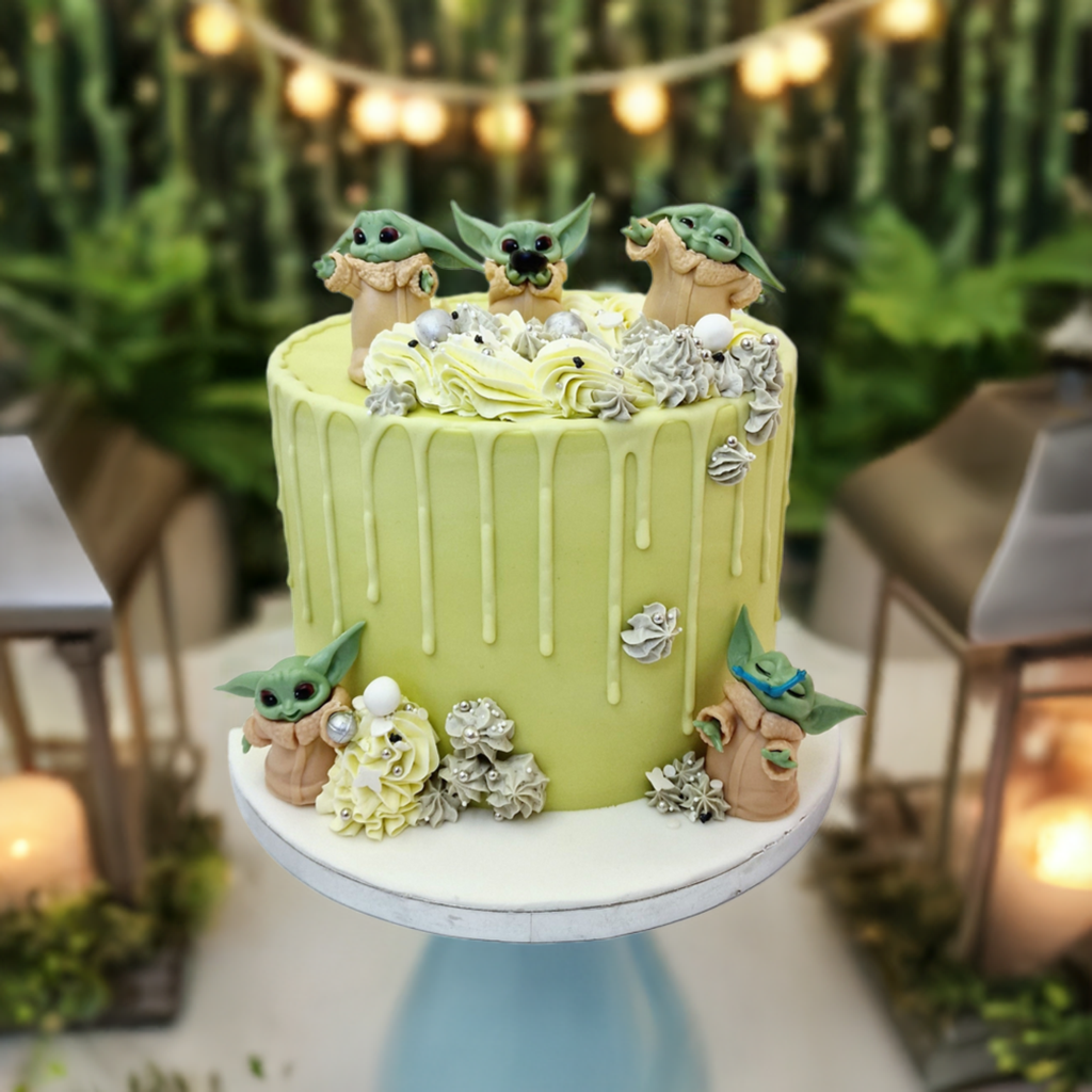 Baby Yoda birthday cake