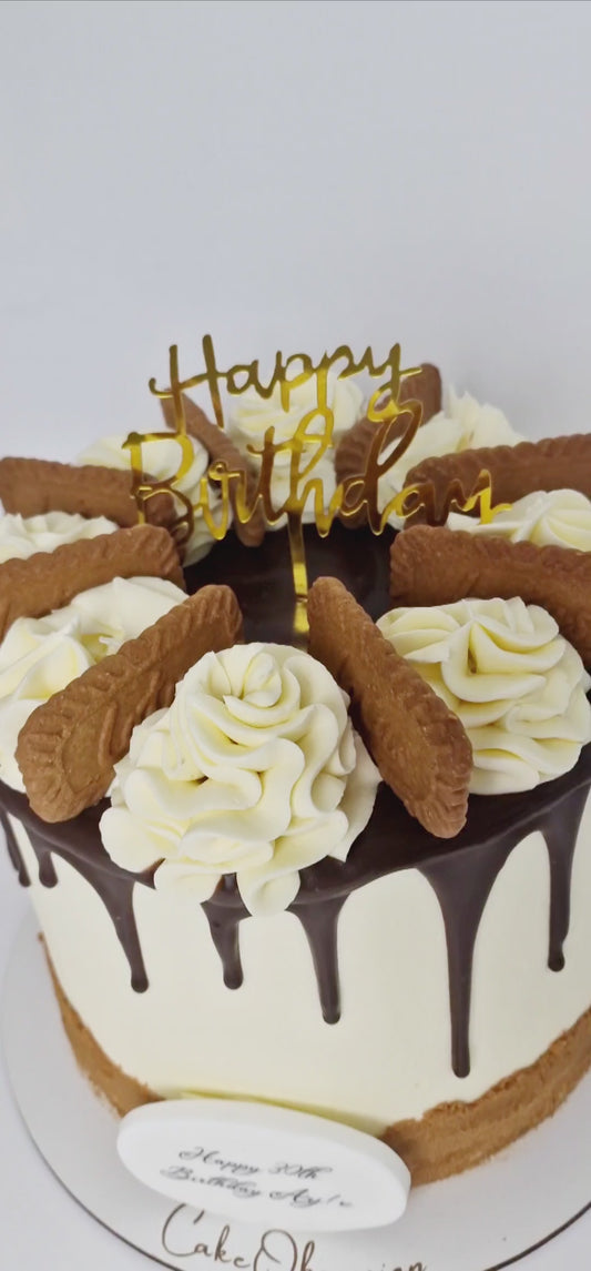 Biscoff Drip Celebration Cake