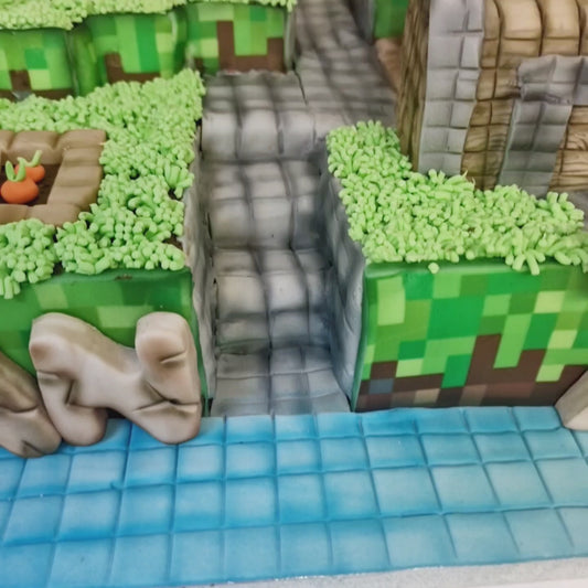 Minecraft village cake