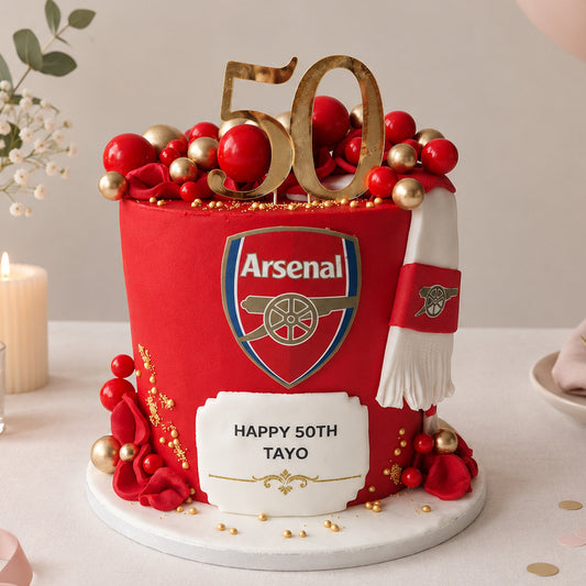 Personalised Football Birthday Cake