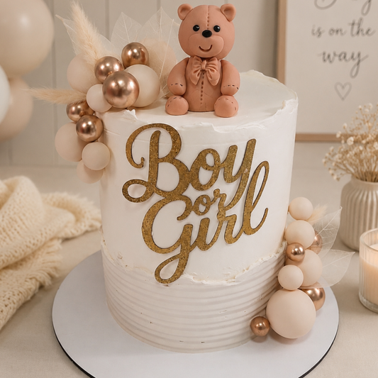 Gender Reveal Cake
