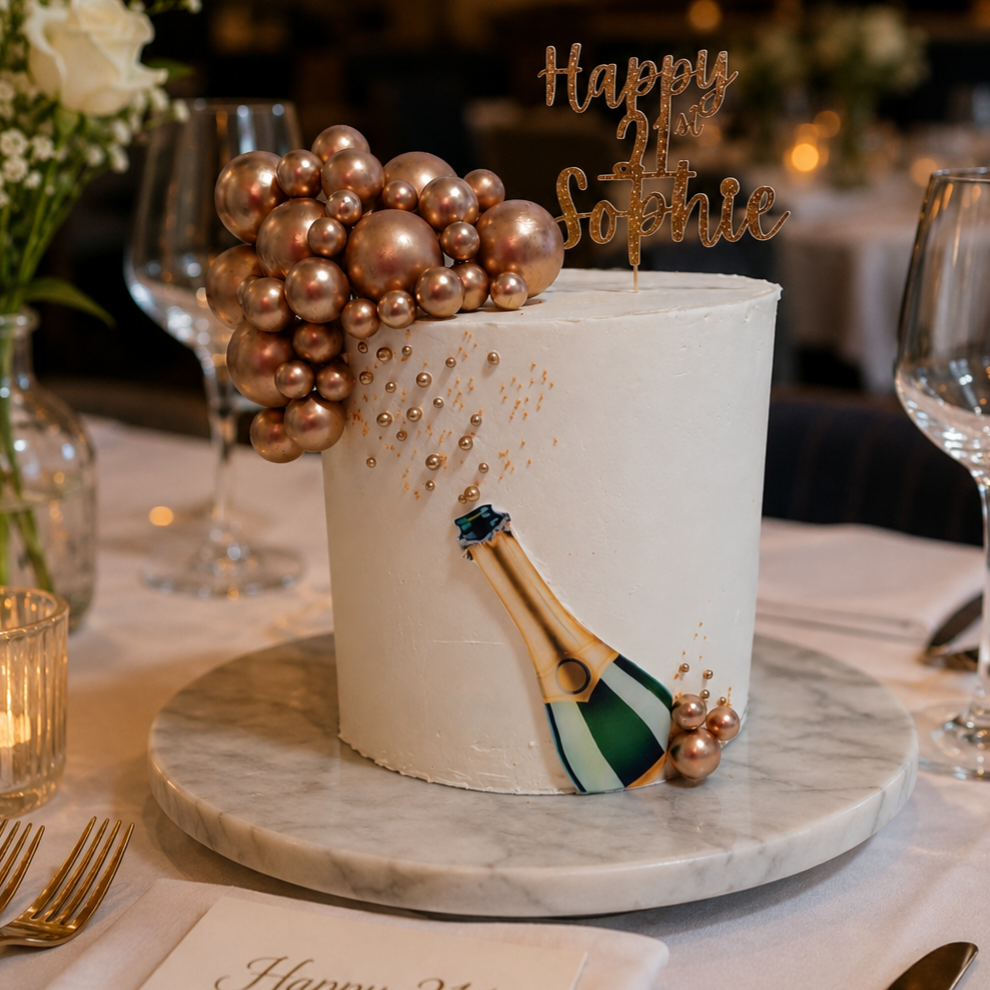 21st Birthday Champagne Cake – Essex