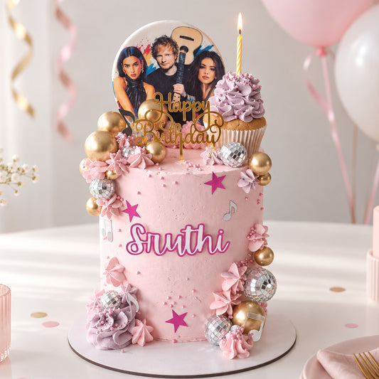 Pop Star Birthday Cake