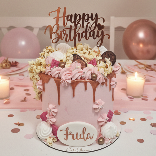 Rose Gold Drip Cake