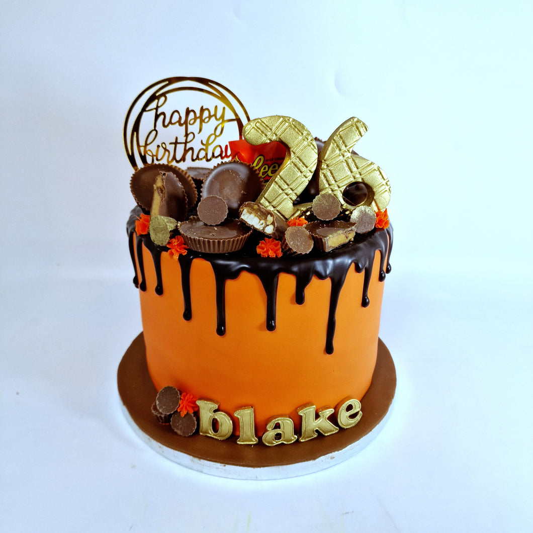 Peanut Butter Drip Cake