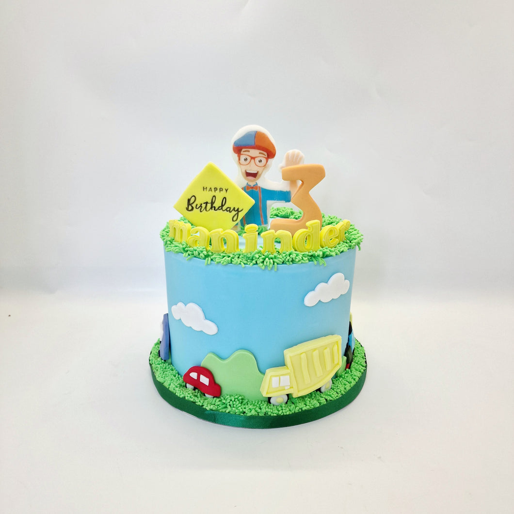 Blippi cake