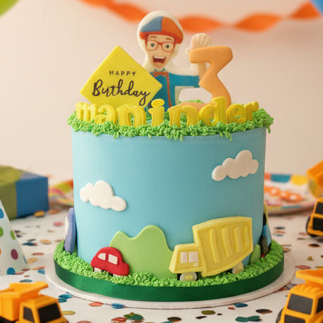Blippi birthday cake made in Basildon Essex